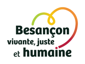 logo de la liste écologiste de gauche Besançon vivante, juste et humaine